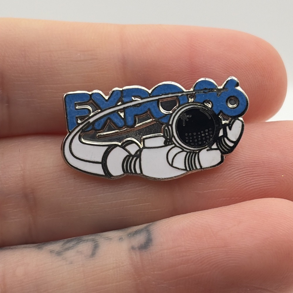 Vintage 1986 World Expo World’s Fair Expo Ernie Vancouver Canada Lapel Hat Pin